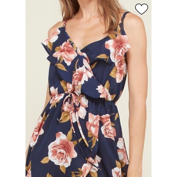HEART & HIPS RUFFLE V-NECK FLORAL OPEN FRONT SPLIT
MAXI WRAP DRESS - Picture 8 of 8